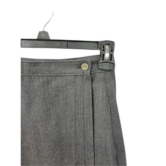 Vintage lady Thomson 100% wool fully lined wrap skirt knee to midi length size 8 - Picture 4 of 16